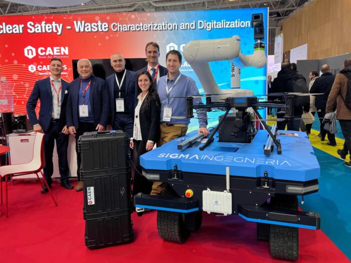 During the event we showed the RADHAND 600 integrated with a UGV engineered by Sigma Ingegneria.