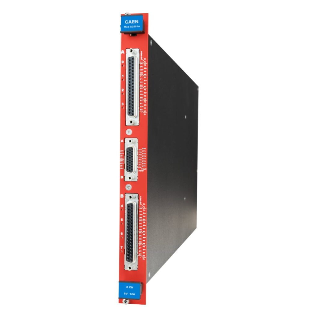 Single width (5 TE wide) - DB37 connector, 8 channels: Mod. A2551A