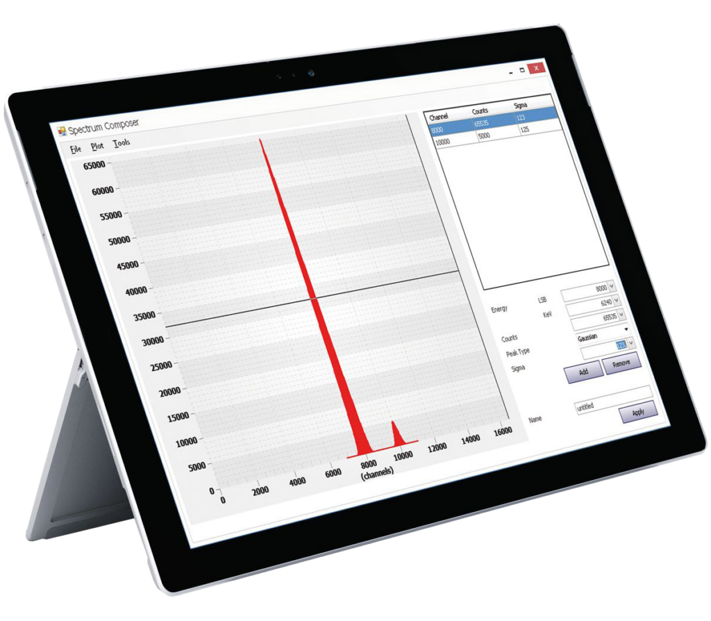 Isotope selection and noise emulation interface