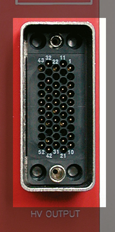 Radiall multipin connector. (Factory Name: Radiall 691 803 004)
