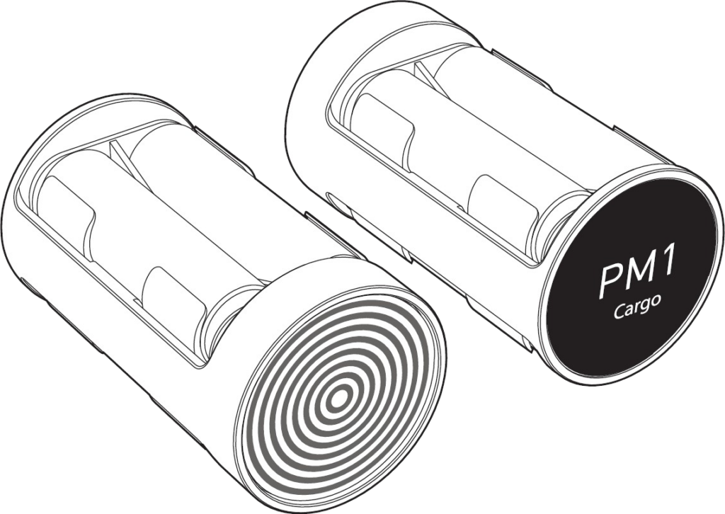 Battery holder PM1 Cargo for DiscoveRAD